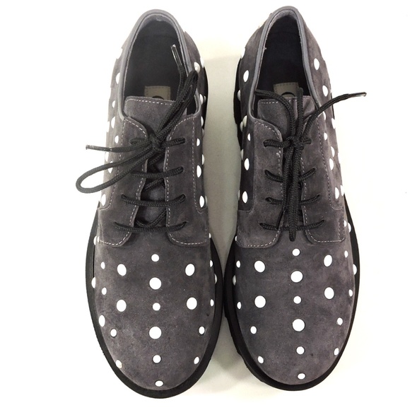 CESARE GASPARI 🇮🇹 WOMEN'S GREY SUEDE COMFORT FASHION LOAFERS - Picture 6 of 8